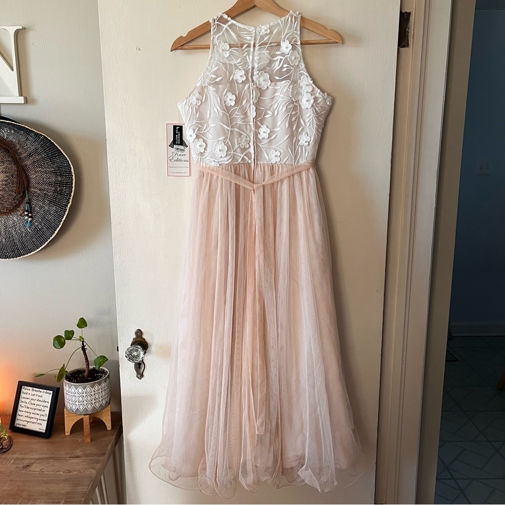 Rare Editions Sunday Best Taupe Dress, Girls Size 16 - Picture 4 of 12
